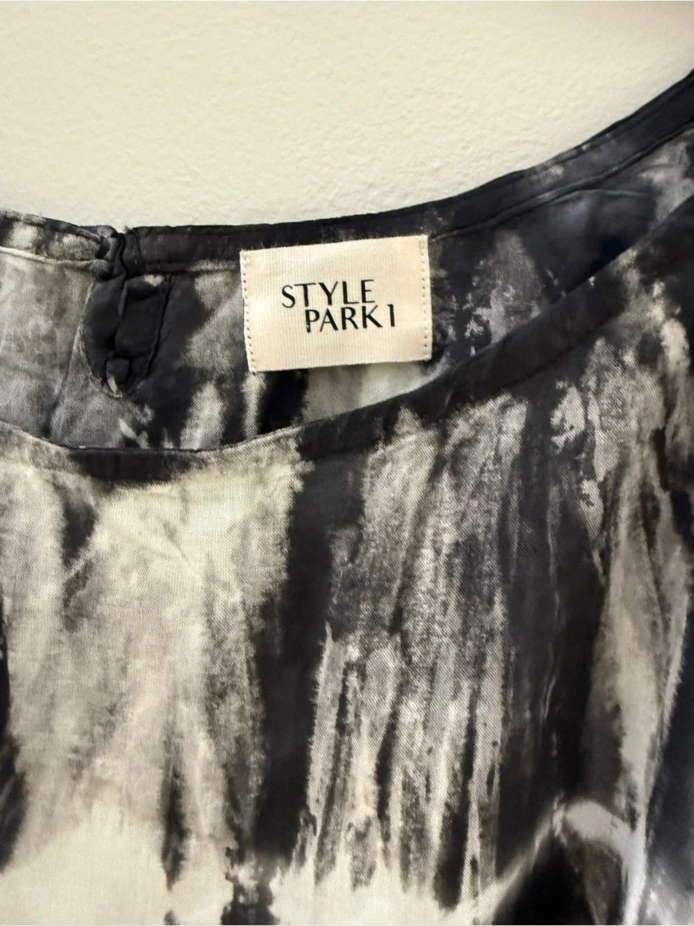 STYLEPARK1 Tie-Dye Tunic Top and Wide Leg Smocked Waist Pants One Size
